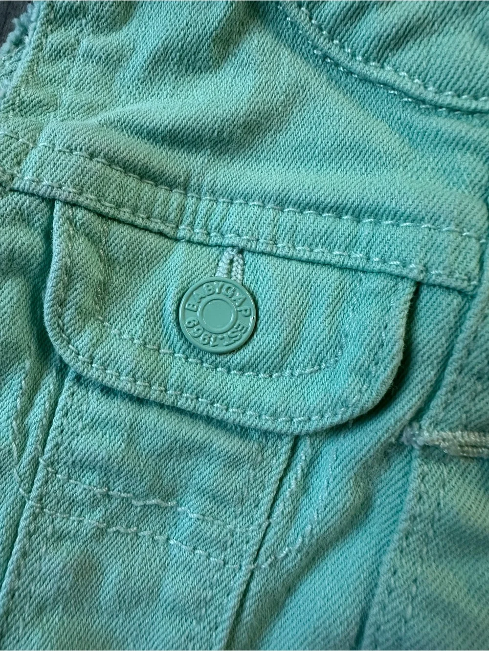 Baby Gap Mint Green Denim Vest